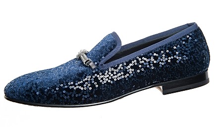 Für Modemutige: Herren-Pantoffel-Slipper mit Pailletten bestickt Doucal´s